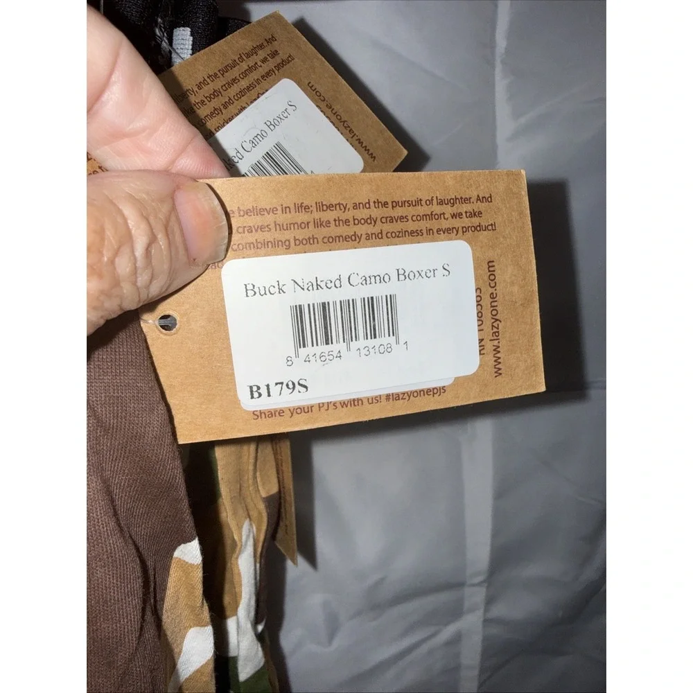 buck naked camo boxer size small new